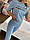 Прогулянковий костюм двійка лосини та кофта з патріотичним написом з рукавом до ліктя (р. 42-48) 40KO2264, фото 7