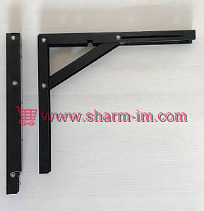 Механізм відкидного столу 300х270 мм Чорний — (Польща до 100 кг) ПАРА