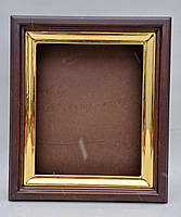 Рівний кіот для ікони з внутрішньою дерев'яною золоченою рамою, фото 9