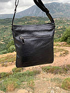 Чоловіча сумка через плече, Чоловіча барсетка через плече, сумка з натуральної шкіри, сумка месенджер чоловіча, фото 2