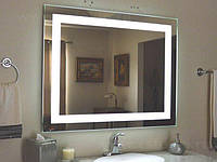 Дзеркало для ванної кімнати з фронтальною LED підсвіткою. Дзеркало настінне з лед підсвічуванням