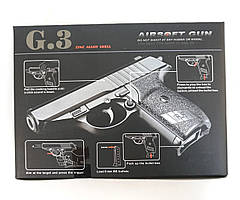 G3 Страйкбольный пістолет Walther PPS метал/пластик чорний