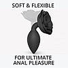 Силіконовий анальний штекер Love To Love OPEN ROSES L SIZE - BLACK ONYX}, фото 8