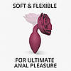 Силіконовий анальний штекер Love To Love OPEN ROSES M SIZE - PLUM STAR}, фото 6