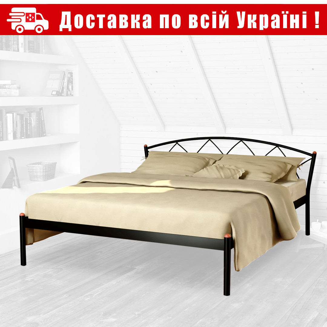 Ліжко металеве "Жасмiн-1 / Jasmine-1" ТМ "Метакам"