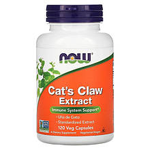 Екстракт котячого кігтя NOW Foods "Cat's Claw Extract" підтримка імунної системи (120 капсул)