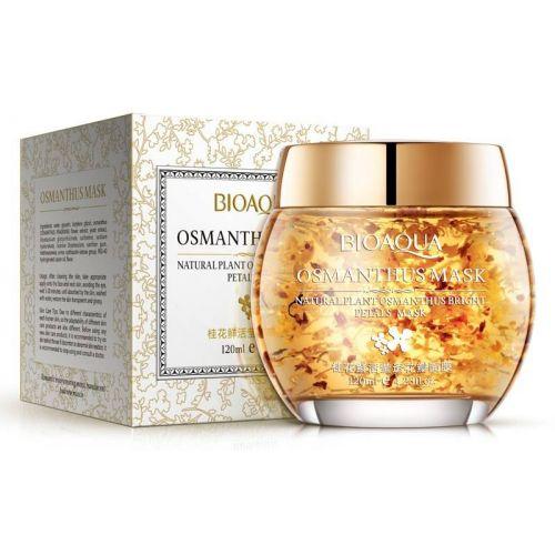 Нічна гелева маска для обличчя з османтусом Bioaqua Osmantus Mask,120г, фото 1