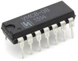 УМС8-08 генератор на 8 мелодій (-1,35...-2,0 В) DIP-14