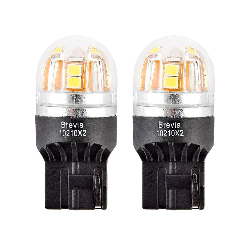 Лампа світлодіодна Brevia S-Power W21W 330Lm 15x2835SMD 12/24V CANbus, 2шт. (20/200)