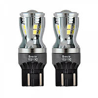 Лампа світлодіодна Brevia PowerPro W21/5W 350Lm 14x2835SMD 12/24V CANbus, 2шт. (20/200)