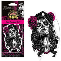 Ароматизатор Aroma Car Cellulose Dia De Los Muertos — Pink Diamond Girl (24 шт.)