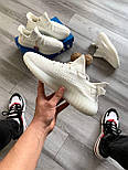 Чоловічі кросівки Adidas Yeezy Boost 350 весна-осінь-літо повсякденні легкі білі. Фото наживо, фото 7