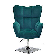 Кресло Oliver ткань Vel, зеленый