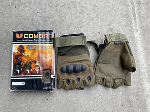 Тактические безпалые перчатки COMBAT, цвет хаки, размер L