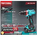 Шуруповерт акумуляторний Grand ДА-21BL/PRO (Безщітковий), фото 2