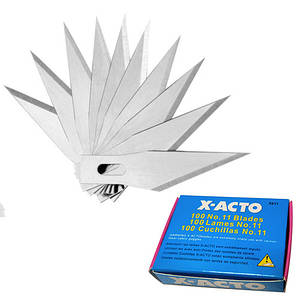100x Лезо для макетного модельного ножа скальпеля X-Acto №11
