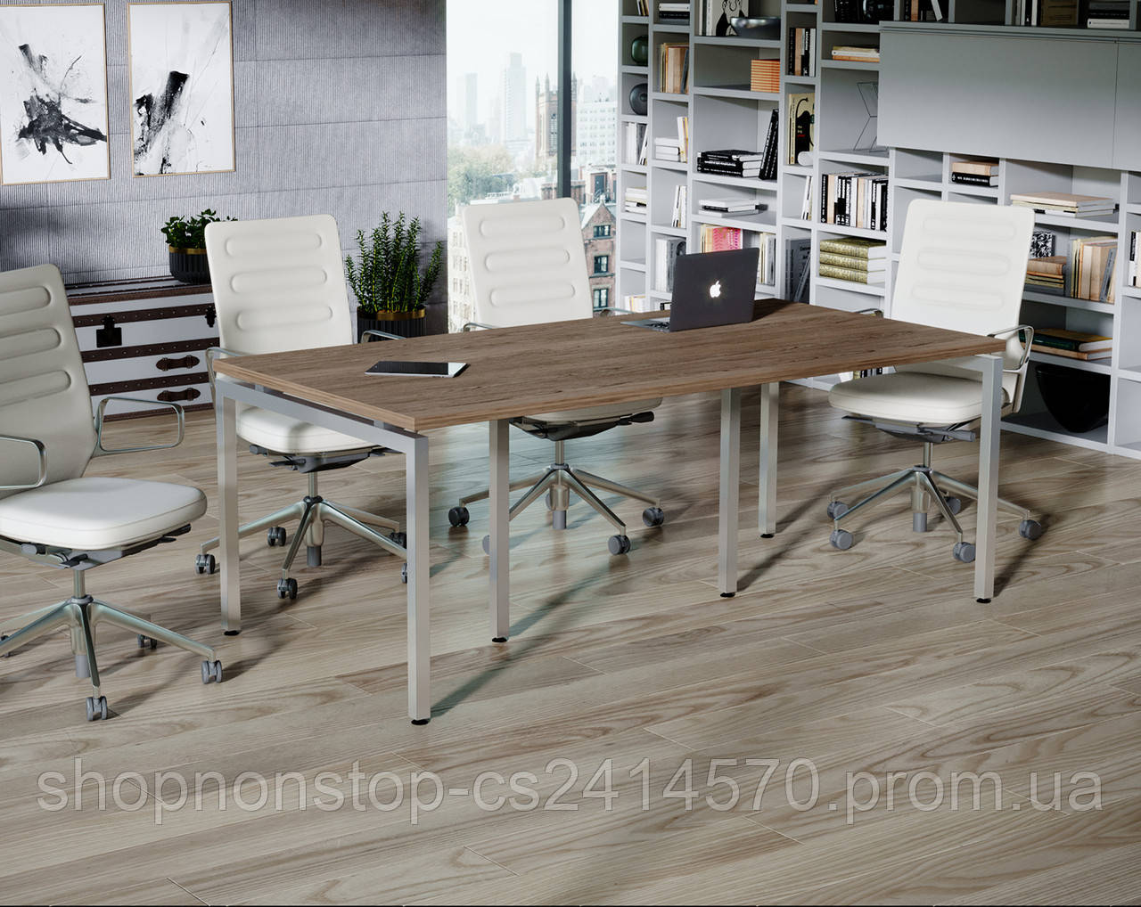 Стіл для переговорів лофт Q-200 Loft design Дуб Палена