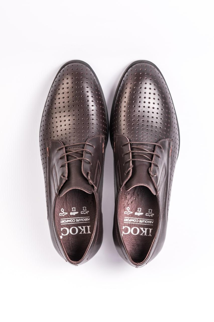 Кожаные летние туфли ІКОС. Обувь ИКОС на лето. Классические мужские ...