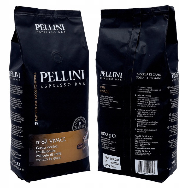 Кофе в зернах Pellini Espresso Bar n.82 Vivace Италия 1 кг. - фото 3 - id-p34345816