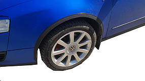Накладки на арки (4 шт., ABS) Volkswagen Passat B6 2006-2012 рр. AUC Хром накладки на арки Фольксваген Пассат