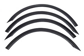 Накладки на арки (2001-2010, 4 шт., чорні) Volkswagen Sharan 1995-2010 рр. AUC Хром накладки на арки
