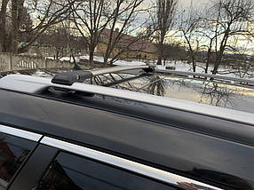 Nissan X-Trail 2014 Перемички багажник на рейлінги під ключ Сірий AUC Багажник Ніссан Х-Трейл — Ніссан Рог