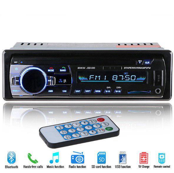 Могутня Автомагнітола з чистим звуком JSD-520BT з USB і BLUETOOTH. Найкраща ціна!