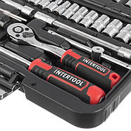 Набір інструментів 1/4 ", 46 од., Cr-V INTERTOOL ET-8046, фото 5