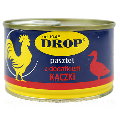Паштет з качки Дроп Drop z kaczki 160g 20шт/ящ (Код: 00-00011966)