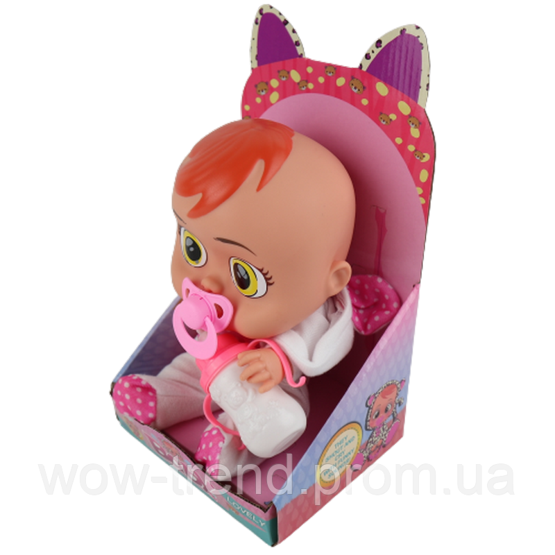 Интерактивная кукла пупс Младенец Baby Lovely Говорящая с пустышкой и бутылочкой Белый - фото 4 - id-p1618307213