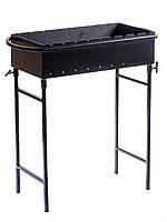 Мангал на 9 шампурів 4 мм на з'ємних (знімних) ніжках