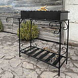 Мангал на 12 шампурів 4 мм на дровниці, фото 2