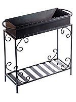 Мангал на 12 шампурів 4 мм на дровниці