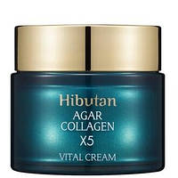 Питательный антивозрастной крем для лица обогащенный на 500% коллагенoм агара Charmzone Hibutan Agar Collagen