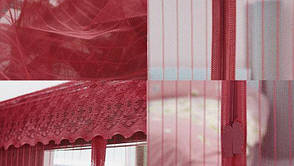 Москітна сітка на магнітах, антимоскітна штора на двері Magic Mesh 100x210см, бордовий колір, фото 2
