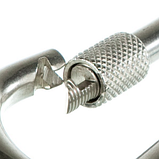 Карабін з гайкою, нержавіюча сталь А4 (AISI 316), фото 2