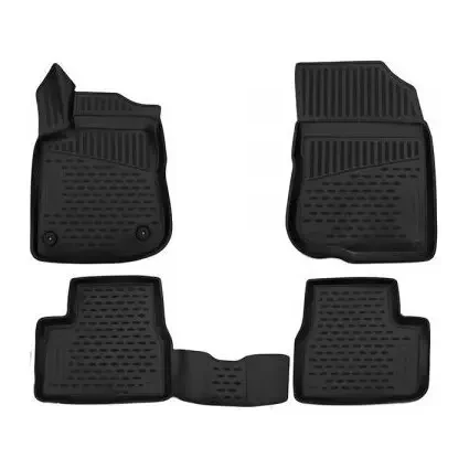 Килимки 3D в салон Пежо 2008, PEUGEOT 2008, 2014/, 4 шт. (поліуретан) (пр-во NOVLINE)