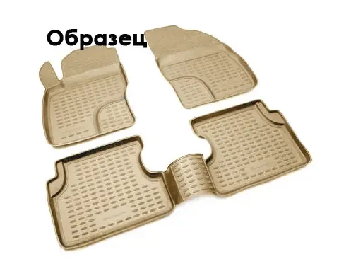 Килимки в салон Лексус ЛХ570, LEXUS LX570 2007-2012, 4 шт. (поліуретан, бежеві) (пр-во NOVLINE), фото 1