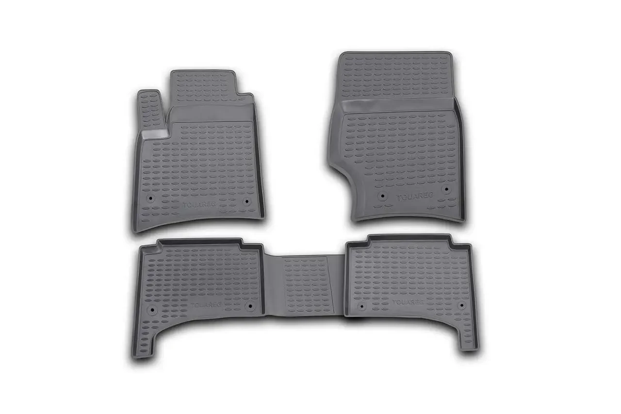 Килимки в салон Фольксваген Тоурег, VW Touareg 10/2002/, 4 шт. (поліуретан) (пр-во NOVLINE)