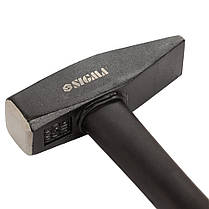 Молоток 800г слюсарний фиберглассовая ручка SIGMA (4316081), фото 3
