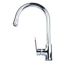 Змішувач MARMORE Ø35 для кухні J-вилив на гайці CORSO (DB-4B138C) (9623100), фото 3