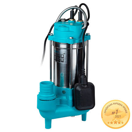 Каналізаційний Насос 0.75 кВт Hmax 12м Qmax 225л/хв з ножем (нерж) AQUATICA (773432), фото 2