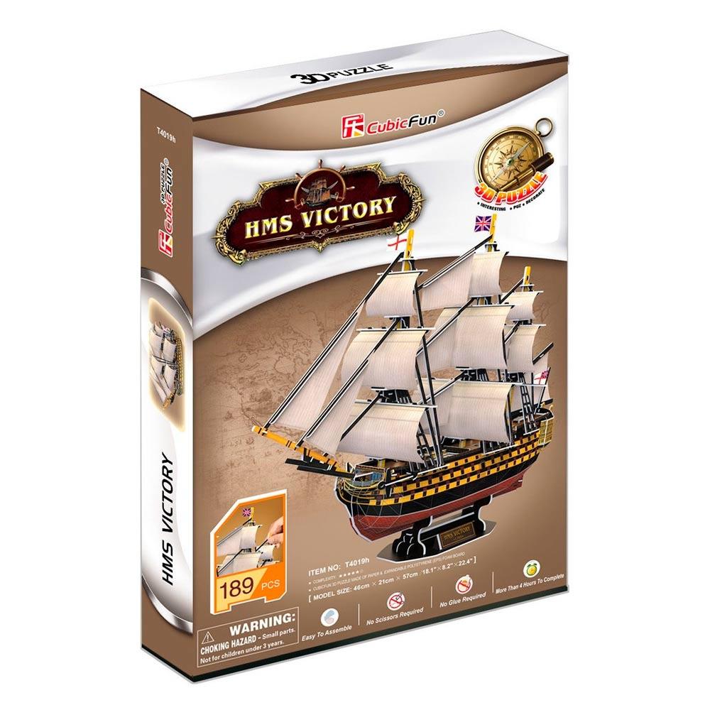 Тривимірний пазл CubicFun Корабель HMS VICTORY T4019h, фото 1