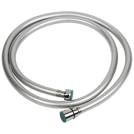 Шланг для душу 1/2" PVC 3-х шаровий з підшипником сріблястий 150см AQUATICA XB-0173 (9791611), фото 2