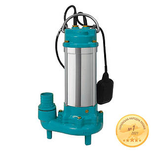 Каналізаційний Насос 1.1 кВт Hmax 15.5 м Qmax 300л/хв з ножем (нерж) AQUATICA (773433), фото 2
