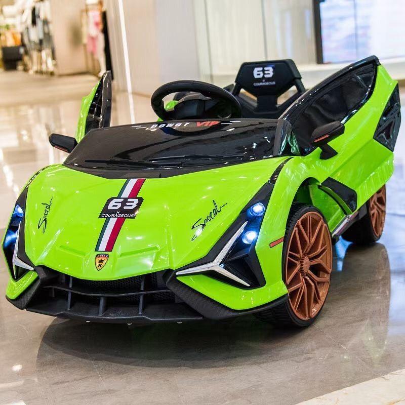 Дитячий електромобіль Lamborghini зелений, фото 1