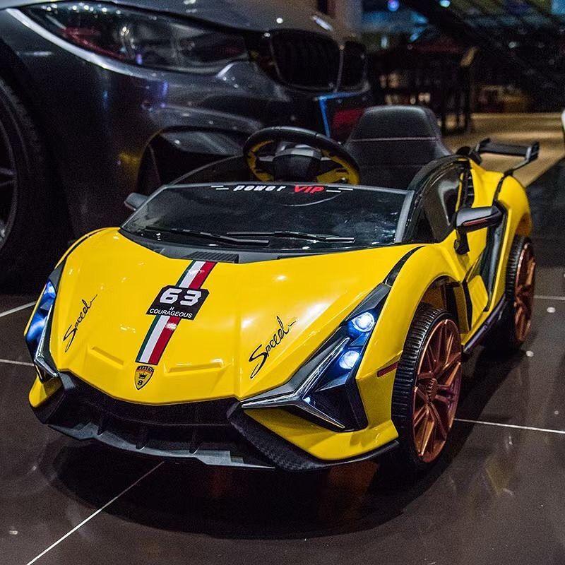 Дитячий електромобіль Lamborghini жовтий