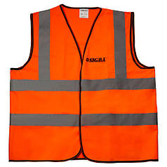 Сигнальний жилет помаранчевий 4 с/смуги XXL SIGMA (9451281)