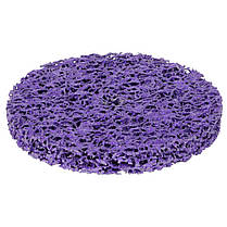 Круг зачисний з нетканого абразиву (корал) Ø125мм без тримача фіолетовий жорсткий SIGMA (9175681), фото 2