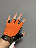 Перчатки без пальцев FOX оранжевые размер хл